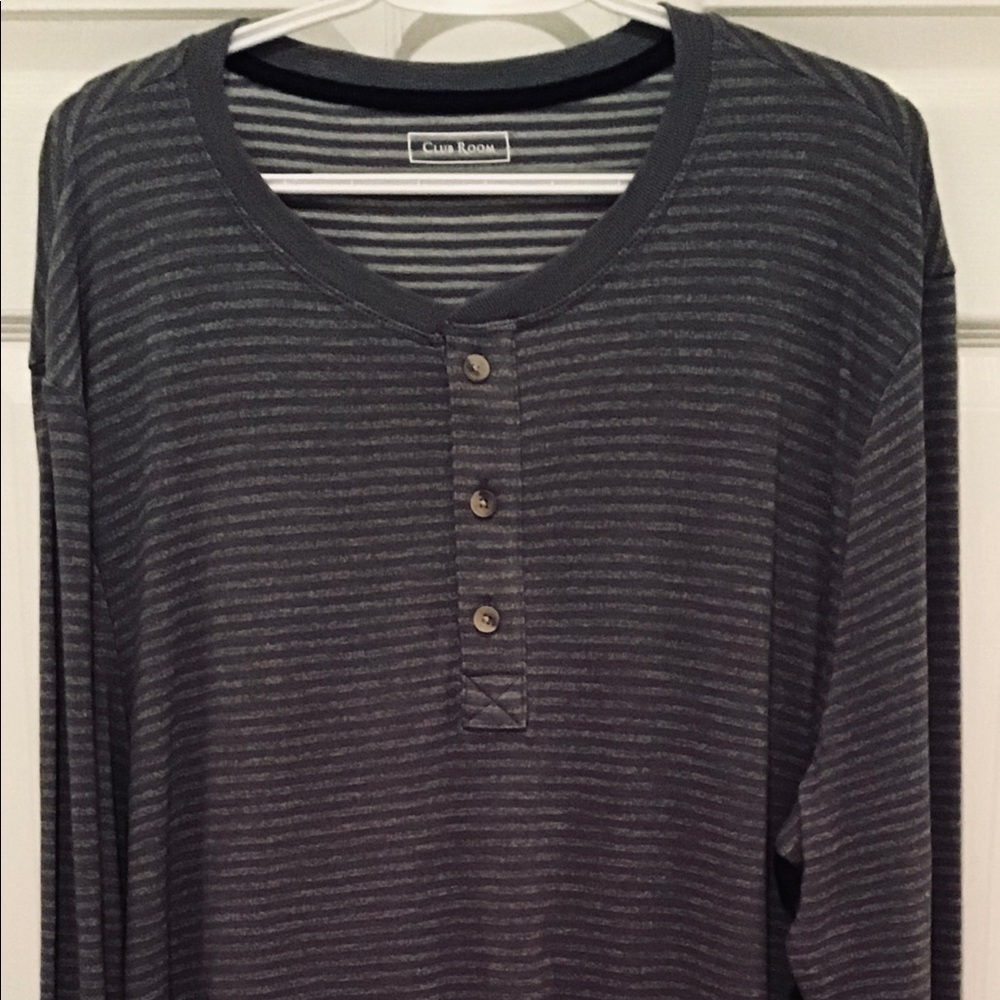 🎉 Club Room Long Sleeve Henley Shirt